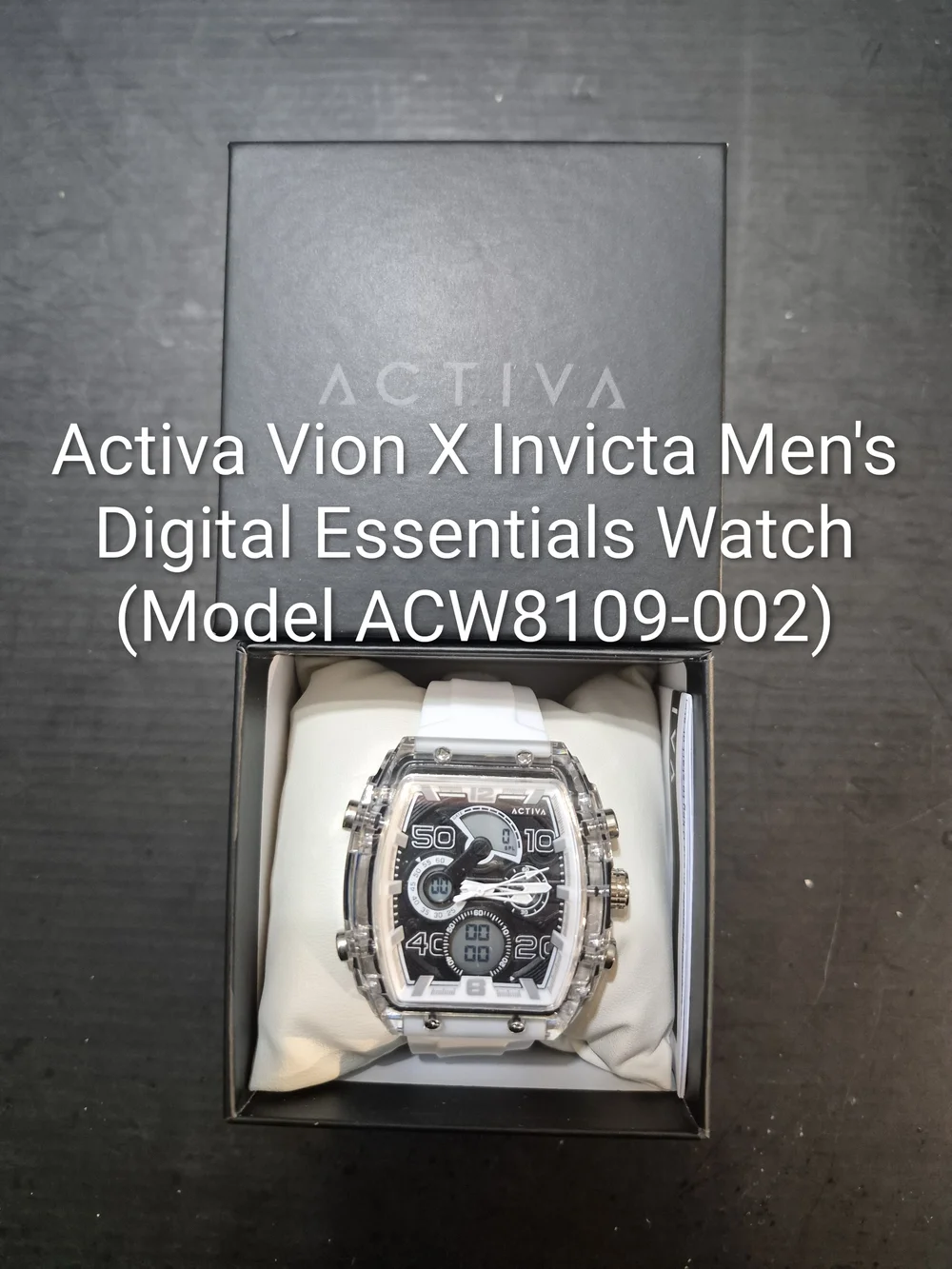 Activa Vion X Invicta Men's Digital Essentials Watch (Model ACW8109-002) New